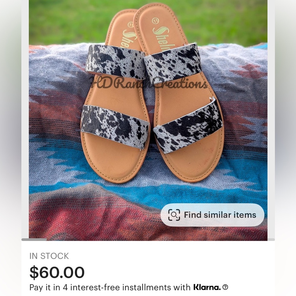 Cowhide Sandals